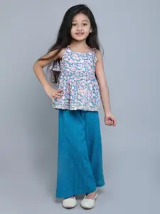 taffykids Girls Printed Top with Trousers
