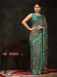 Anouk Ethnic Motifs Woven Design Zari Saree