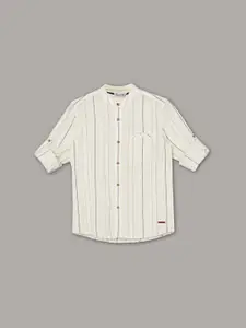 Fame Forever by Lifestyle Boys Opaque Striped Casual Shirt