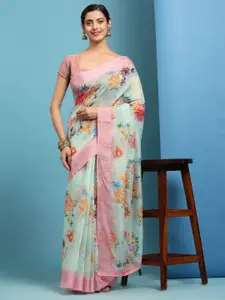 Anouk Floral Printed  Saree