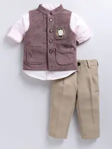 LITTLE COLLARS Boys Shirt with Trousers