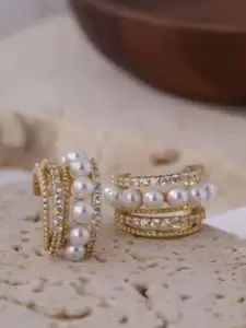 SUBHAGALANKAR Circular Hoop Earrings