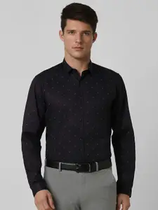 Peter England Men Slim Fit Opaque Printed Formal Shirt