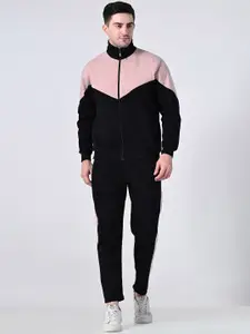 BAESD Men Mock Collar Tracksuit