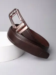 Van Heusen Men Textured Leather Formal Belt