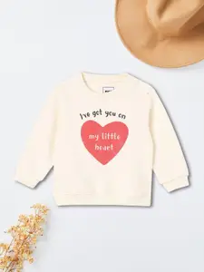 max Girls Typography Printed Sweatshirt