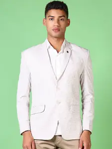 V-Mart Printed Single-Breasted Casual Blazer