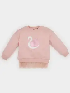 DeFacto Girls Printed Sweatshirt