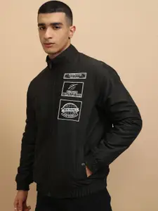 HIGHLANDER Men Crop Outdoor Bomber with Patchwork Jacket