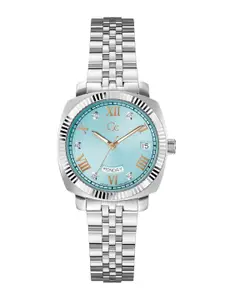 GC Women Brass Dial & Stainless Steel Bracelet Style Straps Analogue Watch Z44001L7MF