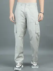 PAUL STREET Men Relaxed Loose Fit Cargos Trousers
