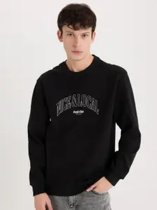 DeFacto Men Typography Printed Pullover