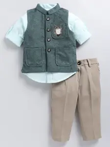 LITTLE COLLARS Boys Shirt with Trousers