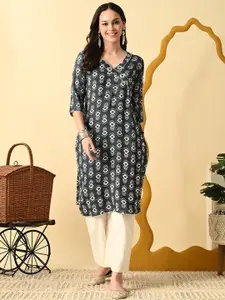 GLOWWORLD Floral Printed Floral Kurta