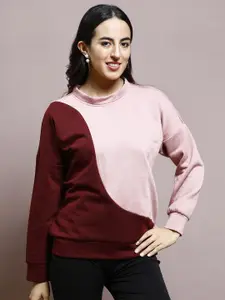 Athena Women Colourblocked Sweatshirt