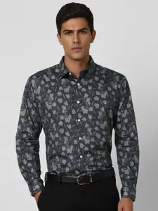 V Dot Men Slim Fit Floral Opaque Printed Party Shirt
