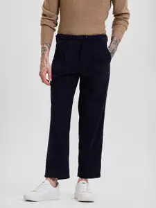 Snitch Men Relaxed Loose Fit Pleated Trousers