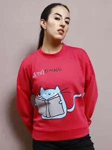 Athena Women Graphic Printed Sweatshirt