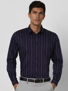 Van Heusen Men Slim Fit Opaque Striped Formal Shirt