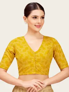Studio Shringaar Printed Pure Cotton Saree Blouse