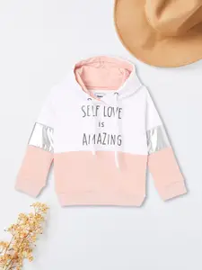 max Girls Printed Hooded Sweatshirt