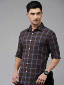 U.S. Polo Assn. Tailored Fit Checked Pure Cotton Casual Shirt