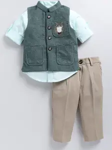 LITTLE COLLARS Boys Shirt with Trousers