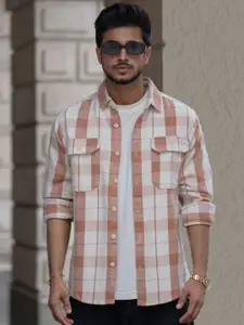 Powerlook Men Opaque Checked Casual Shirt