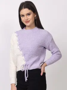 Lory Women Colourblocked Woollen Pullover