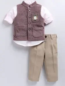 LITTLE COLLARS Boys Shirt with Trousers