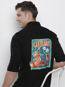 The Indian Garage Co Men Slim Fit Graphic Printed Casual Shirt