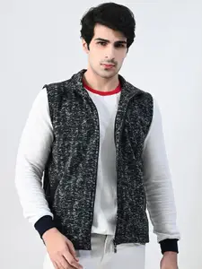 BAESD Men Floral Fleece Lightweight Open Front Jacket