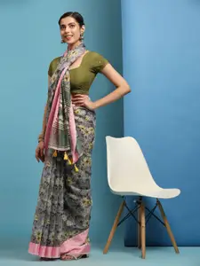 Anouk Floral Printed Saree