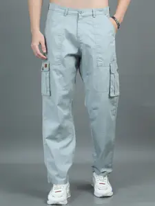 PAUL STREET Men Relaxed Loose Fit Cargos Trousers