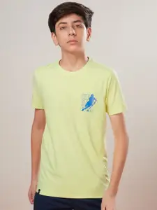 Technosport Boys Printed UPF50 Slim Fit T-shirt