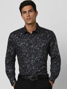 V Dot Men Slim Fit Floral Opaque Printed Party Shirt