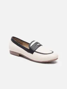 Allen Solly Woman Women Colourblocked Leather Loafers