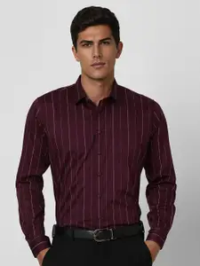 Van Heusen Men Slim Fit Opaque Striped Formal Shirt