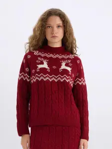 DeFacto Women Quirky Printed Pullover