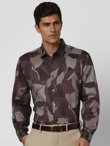 V Dot Men Slim Fit Opaque Printed Party Shirt