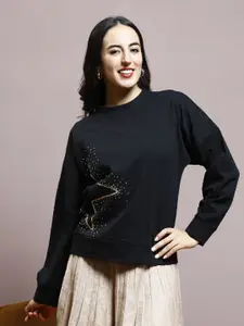 Athena Women Embellished Sweatshirt