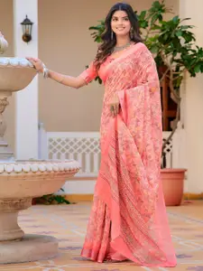 Anouk Geometric Printed Woven Design Saree