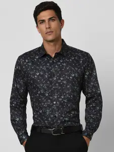 V Dot Men Slim Fit Floral Opaque Printed Party Shirt