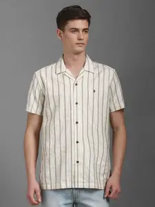 Louis Philippe Jeans Men Slim Fit Opaque Striped Casual Shirt