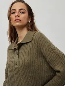 STREET 9 Women Cable Knit Pullover