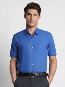 Peter England Men Blue Regular Fit Formal Shirt