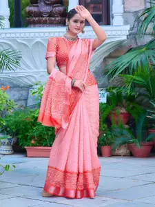 Anouk Bandhani Printed Zari Bandhani Saree