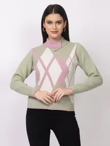 Lory Women Turtle Neck Woollen Pullover