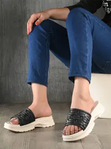 Layasa Women Colourblocked Lightweight Sliders