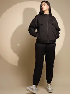 Global Republic Mock Collar Long Sleeves Sweatshirt With Jogger With Top